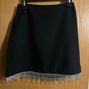 NWT Rachel Zoe 2-Piece Skirt and Halter Top Rhinestone Set. Size 4.